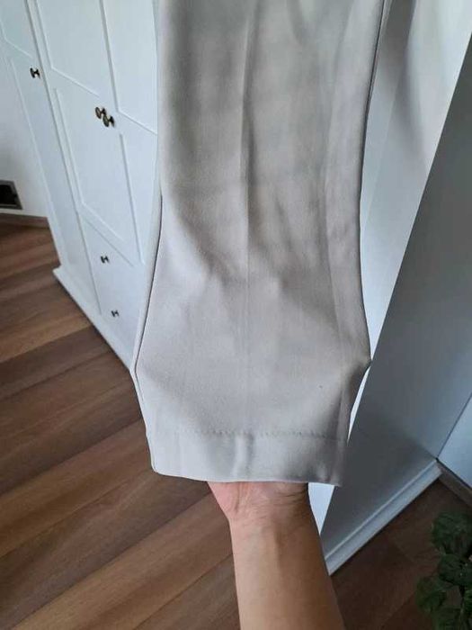 Beżowe eleganckie spodnie Maison d’Amélie Paris, EU 38