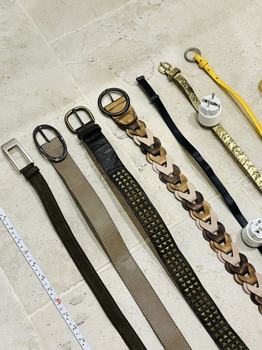 Komplet 7 damskich pasków + 3 cienkie paski do sukienki/koszuli