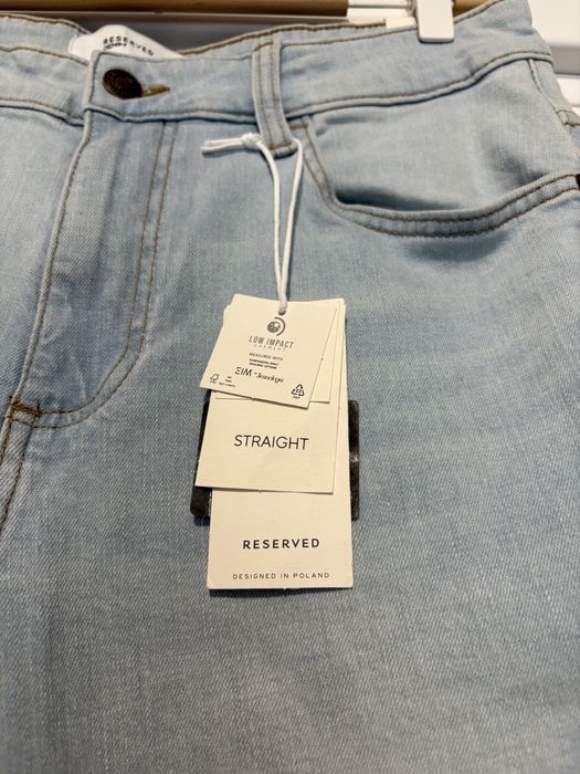 Nowe spodnie jeansowe jeansy reserved straight meskie