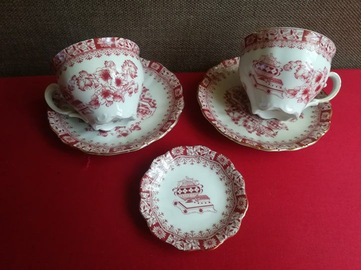 Piękny ,unikatowy komplet Bawarskiej porcelany.