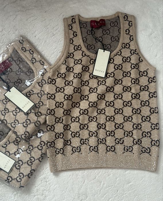 Top dzianina kryształki