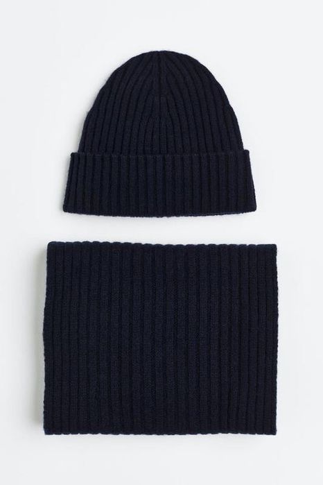 Комплект шапка та шарф premium quality h&m