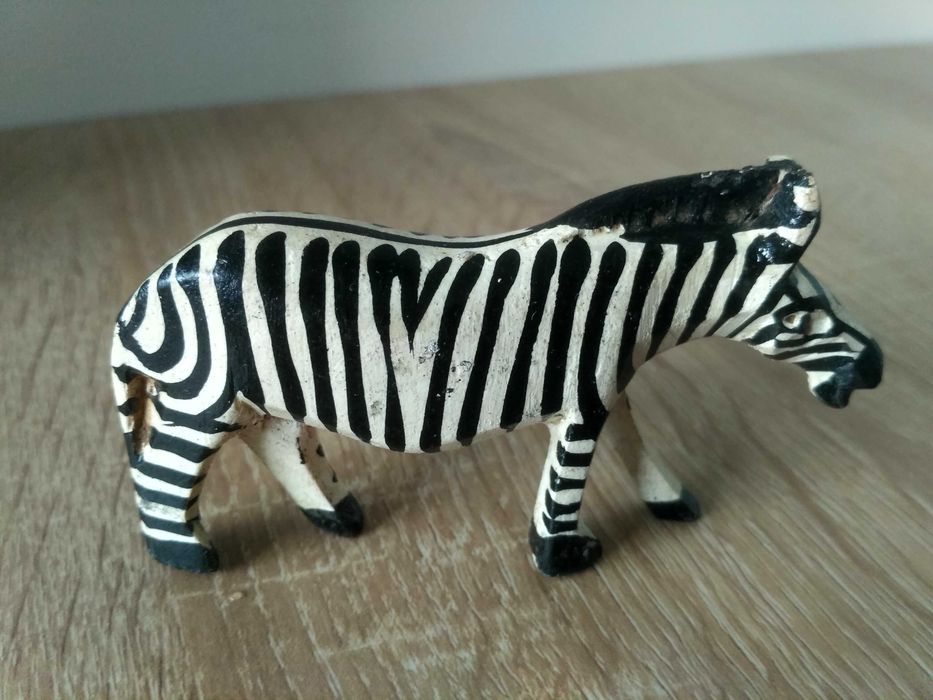 hand carved Zebra made from the Jacaranda tree, Kenya, Africa
