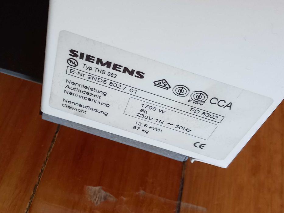 Aquecedor acumulador de calor Siemens