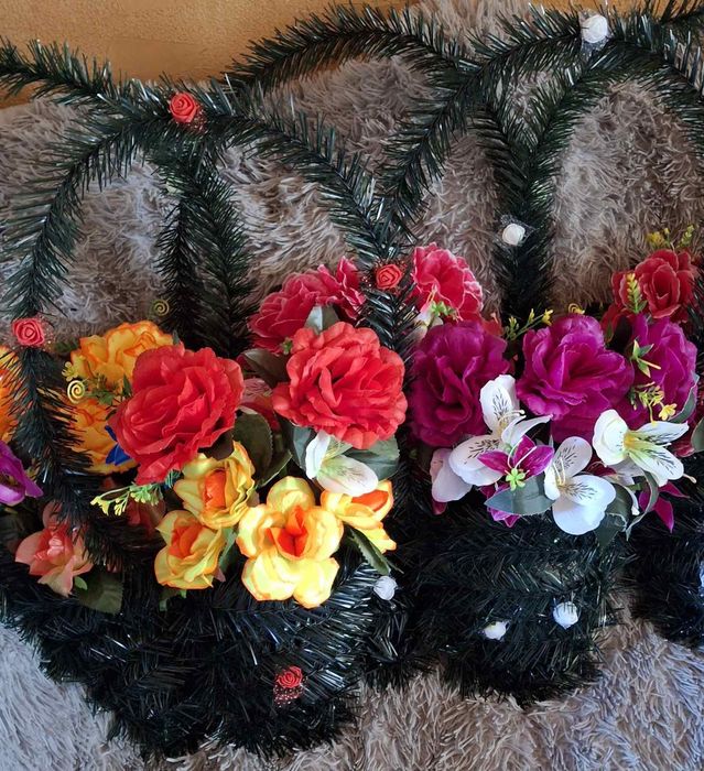 Поминальны венок -корзина