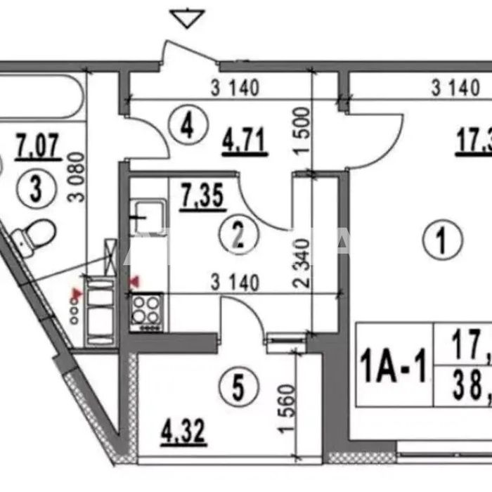 1к.кв в ЖК Еврика біля метро Іподром
