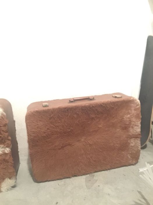 Malas de viagem em pele de vaca (Vintage)