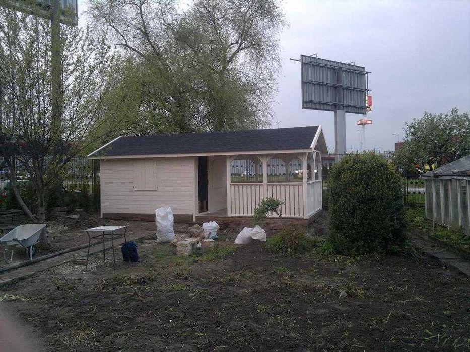 Drewniany domek, domek ogrodowy, mobilny, modułowy, altana działkowa