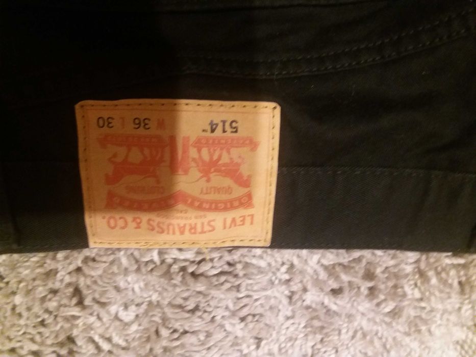 Dżinsy czarne marki Levi's 514