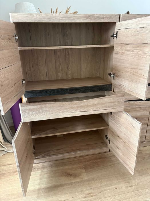 Komoda 2 szt. jasny dąb Meble Wójcik, loft, industrialny, skandynawski