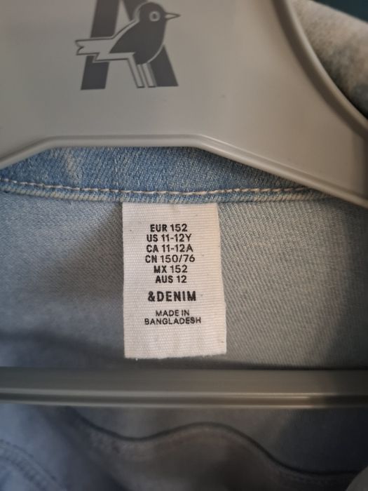 Sliczna jasna katana jeansowe H&M rozmiar 152