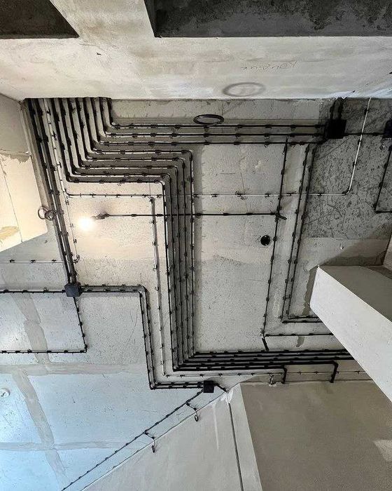 Монтаж електрики з матеріалами.Подключение техники,освещение,электрика