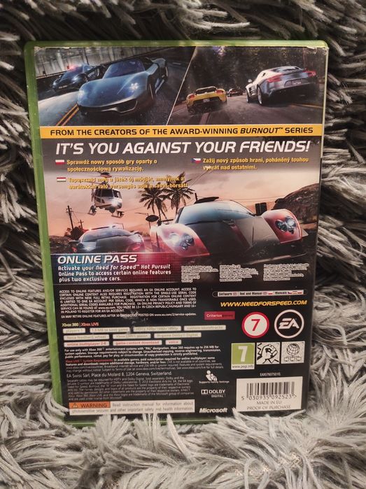 Sprzedam lub zamienię Need for Speed Hot Pursuit na Xbox 360