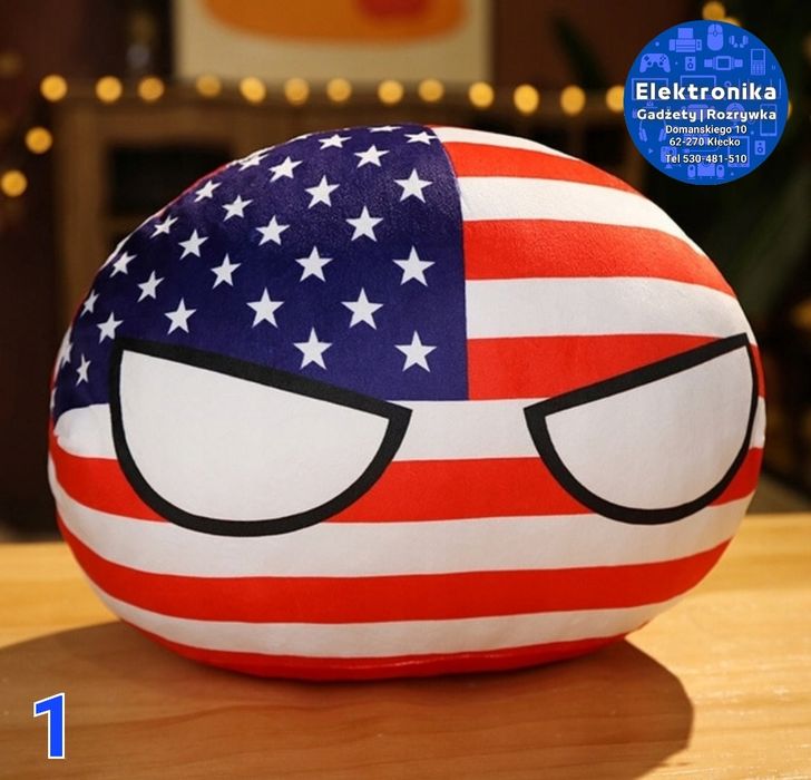 Countryball 10cm Stany Zjednoczone Wysyłka z Polski Natychmiastowa