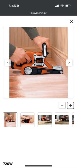Lixadora de banda BLACK + DECKER KA88 720W