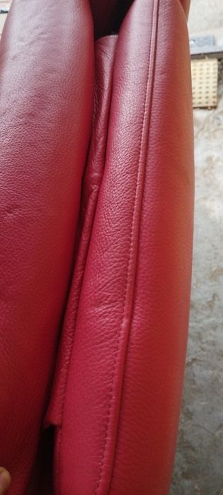 2 kanapy i 2 pufy Kler skóra naturalna