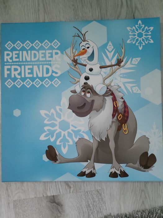 Obraz na płótnie Olaf i Renifer z Krainy Lodu Frozen