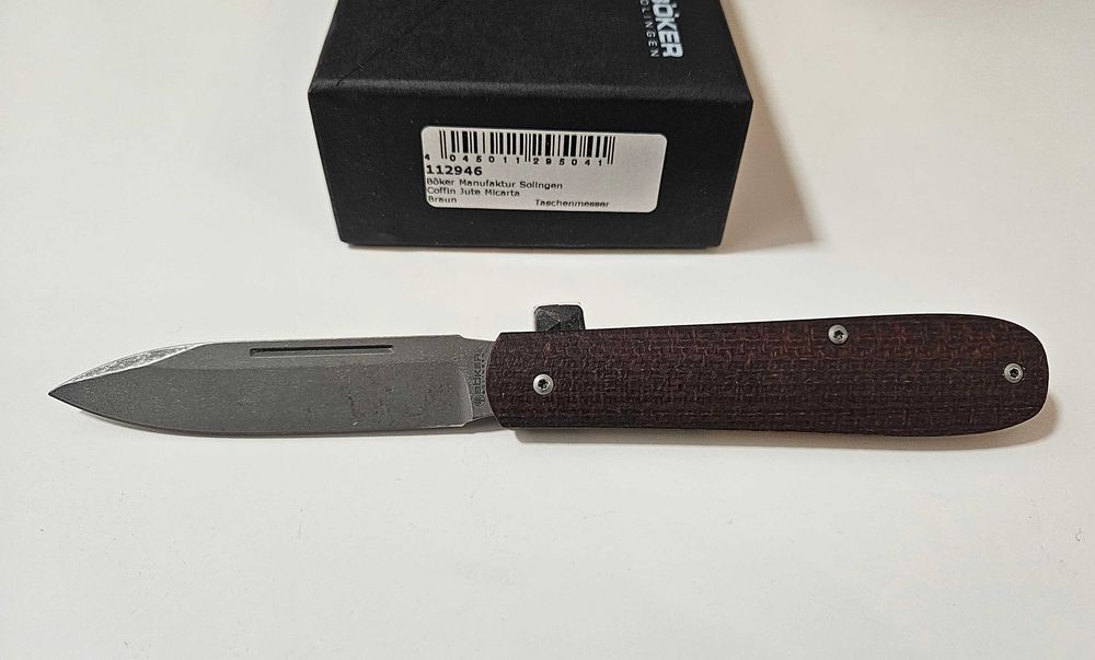 Scyzoryk Böker Coffin Jute Micarta, Magnacut