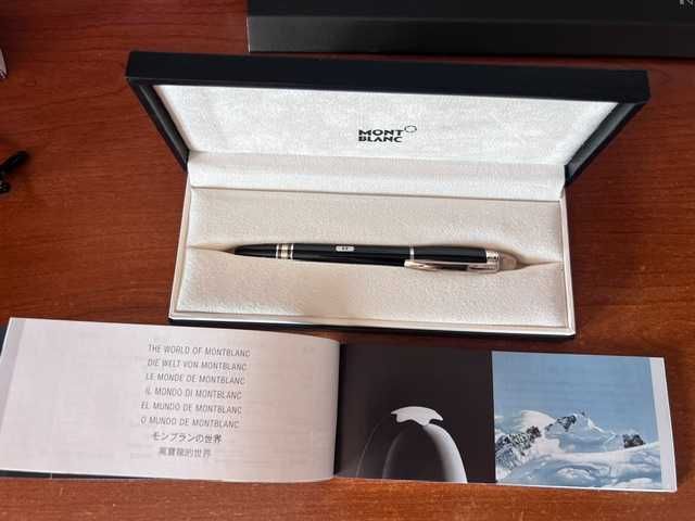 Caneta-Tinteiro Montblanc StarWalker Midnight Black – Ouro 14K (Full Set)