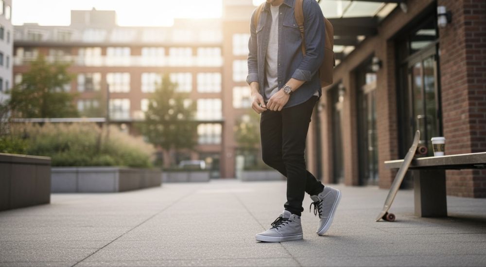 Trampki meskie wysokie skorzane Vans rozmiar 46