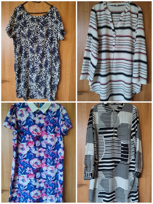 PAKA 3 sukienki i bluzka w rozmiarze XL