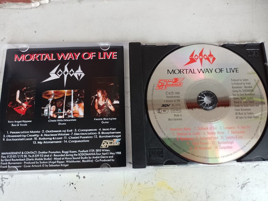 CD Sodom -mortal way of life 1988 Steemhammer