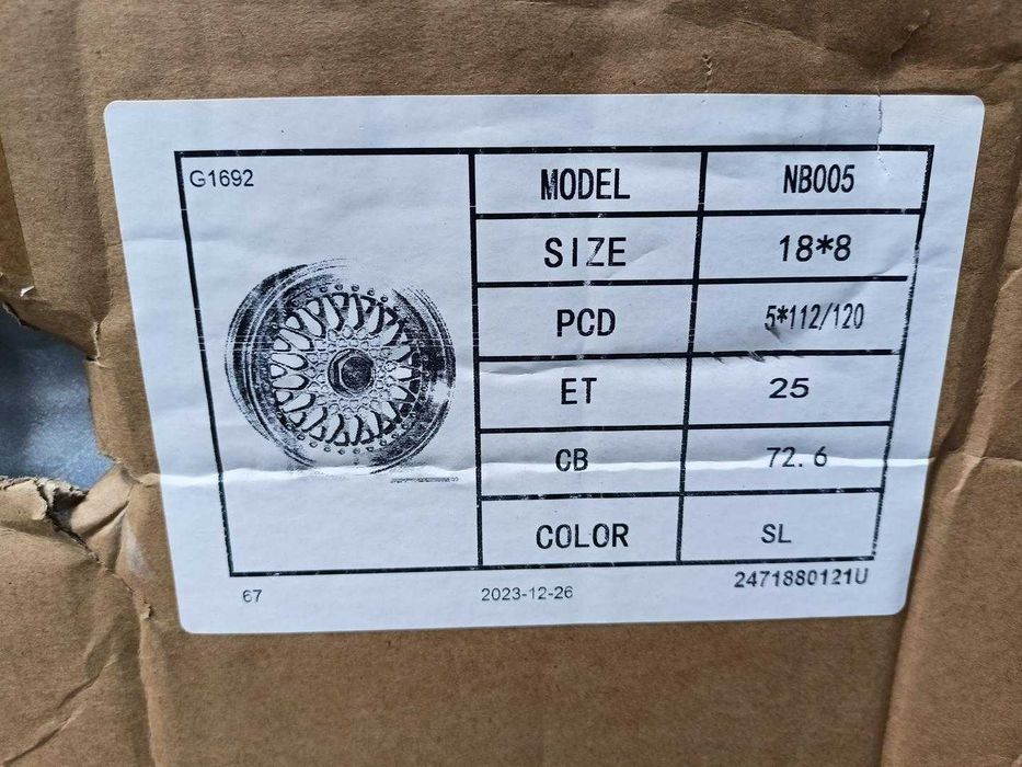 Felgi 18cali BBS BMW E46 E90 E91 E24 E34 E38 E39 E60 5x120 nr823H