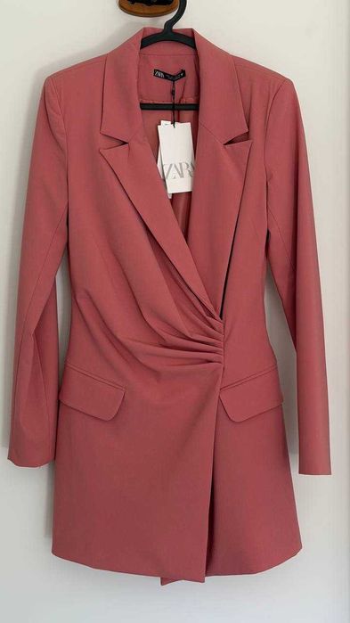 Vestido Formal Zara cor de rosa