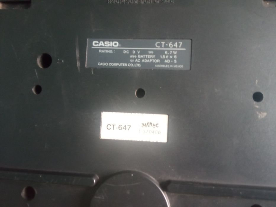 keyboard Casio CT-647