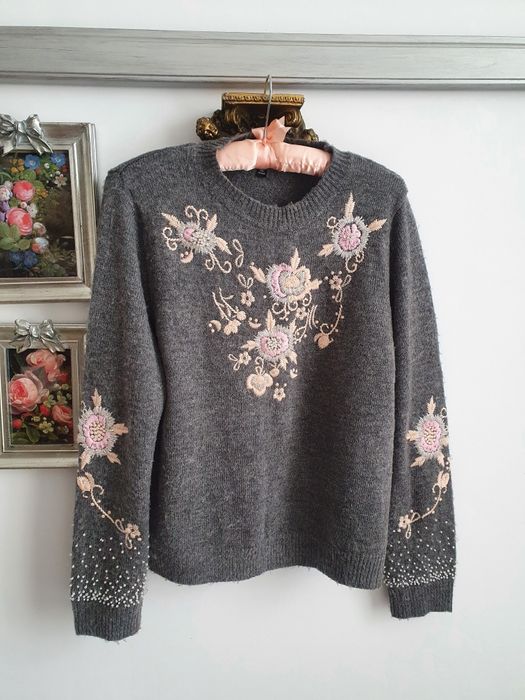 Sweter TOPSHOP szary