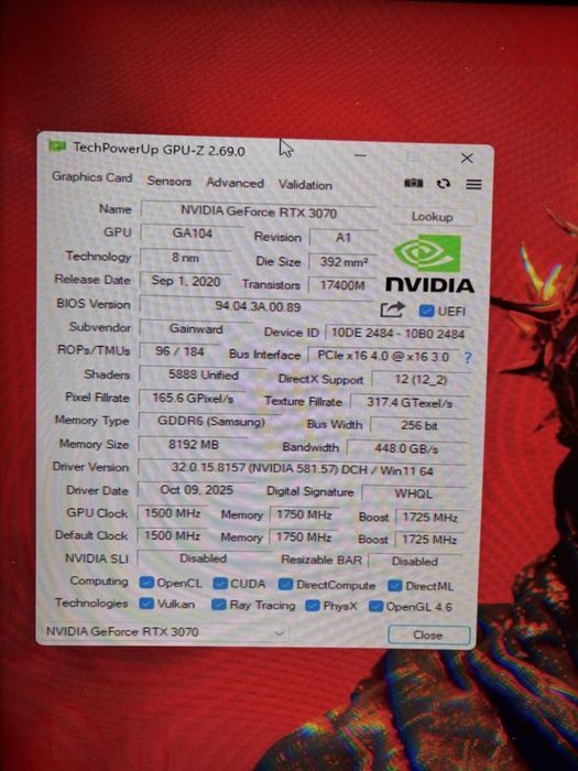 Karta graficzna rtx 3070
