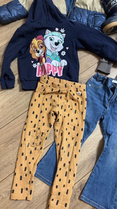 Набор куртка зима мунбуты вещи на девочку 3-4 104