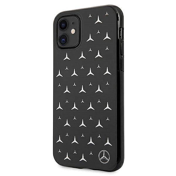 Etui Mercedes Silver Stars Pattern na iPhone 11 / Xr - czarne
