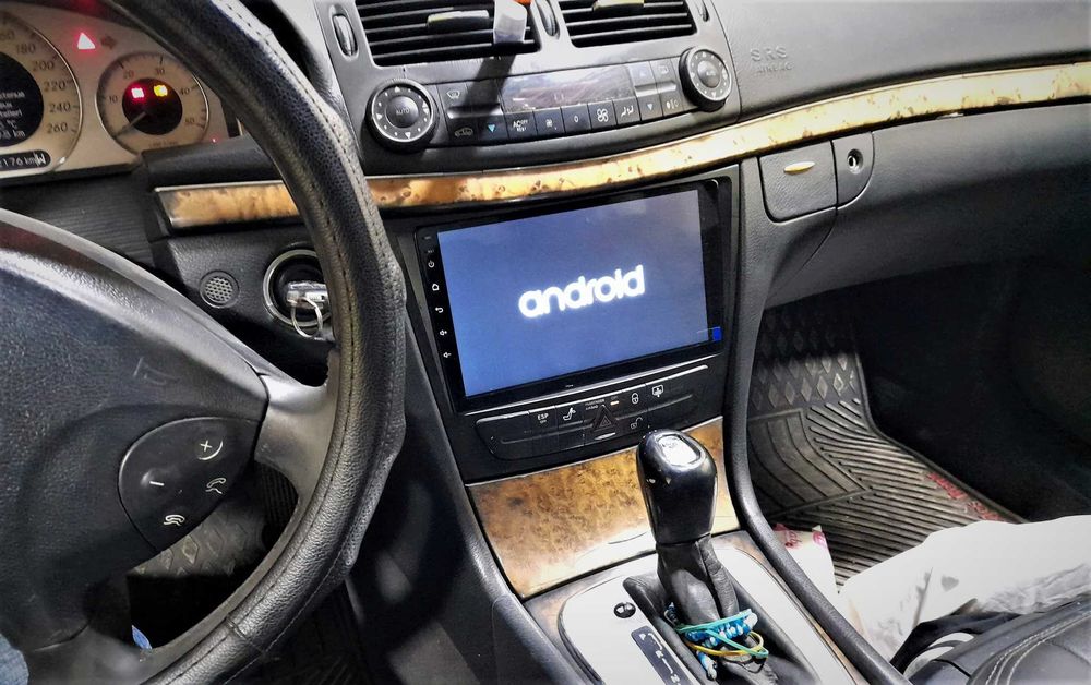 (NOVO) Rádio 2DIN 9" [4+64GB]• Mercedes Classe E (E220) • Android W211