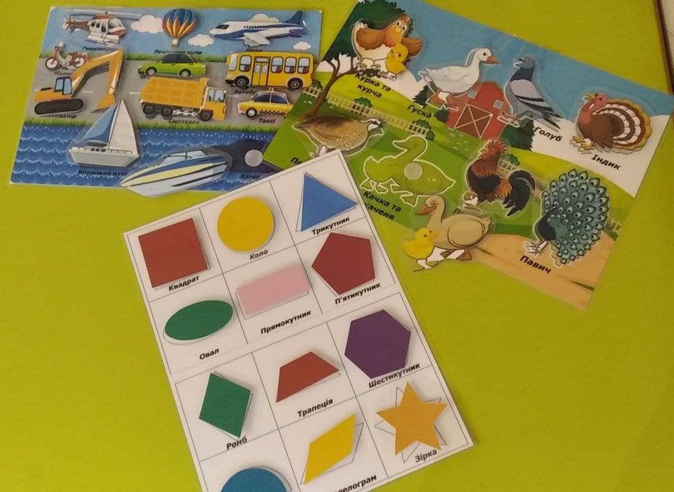 Лепбук ігри на липучках Монтессорі 17 ігор