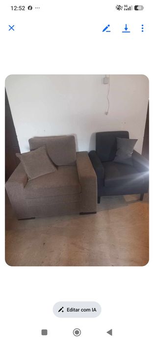55 euros Poltrona em excelente estado usada pouco tempo mas muito bem estimada.entregamos