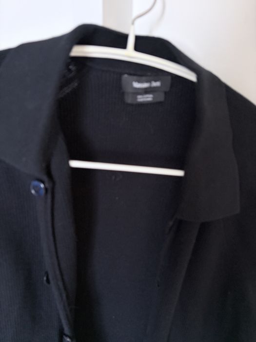 Massimo dutti чоловічий бавовняний кардиган поло темно синій м