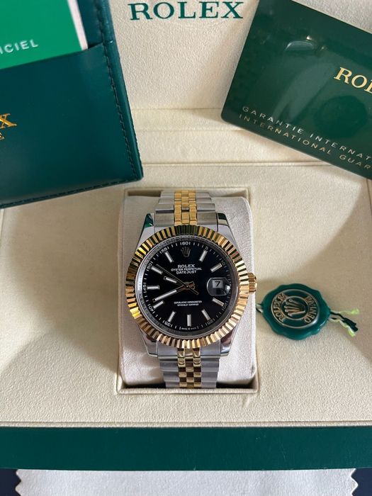 Rolex Datejust Preto e dourado 41mm
