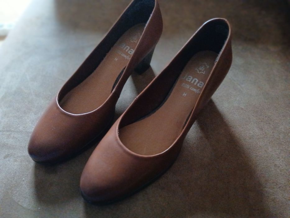 Buty skórzane markowe Jana
