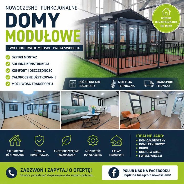 Kontenery, Domki kontenerowe. Obiekty dla przemysłu i rolnictwa