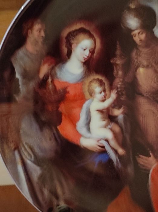 Prato porcelana série limitada Festa de Natal da Vista Alegre
