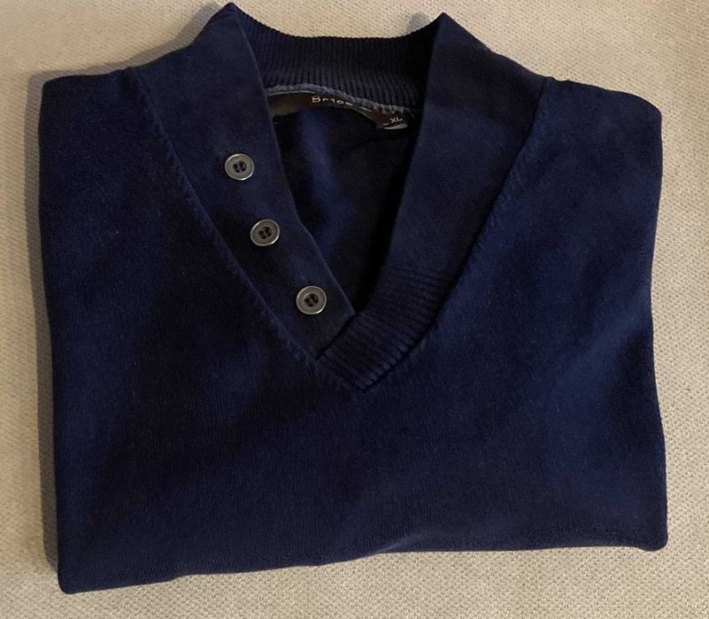granatowy sweter, XL, "Brice", 60 zł