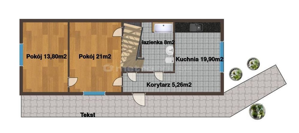 Alternatywa dla mieszkania w bloku  dom 68 m²