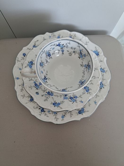 Porcelanowe trio Niezapominajki Weimar