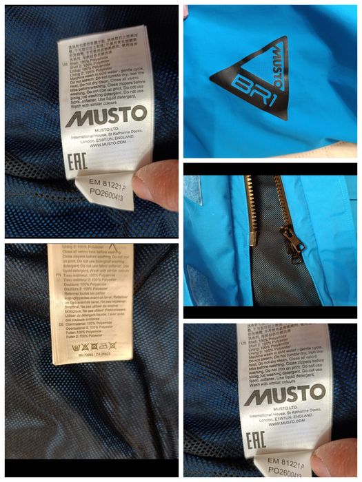 Трекинговая непромокаемая куртка для парусного спорта Musto Br1 EUR42