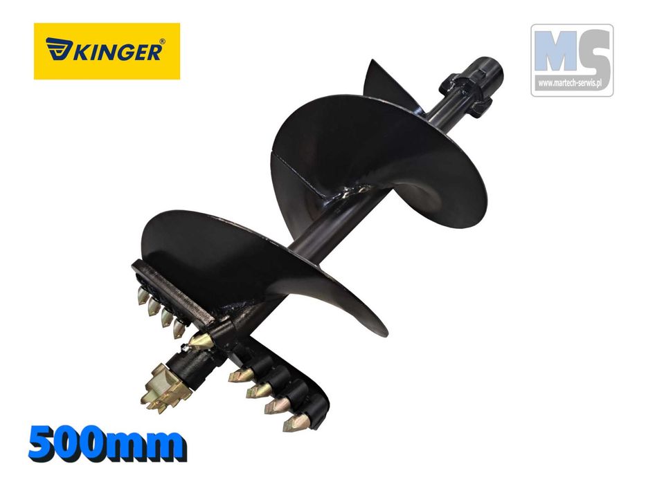 Wiertło do wiertnicy hydraulicznej z zębami z wolframu fi500