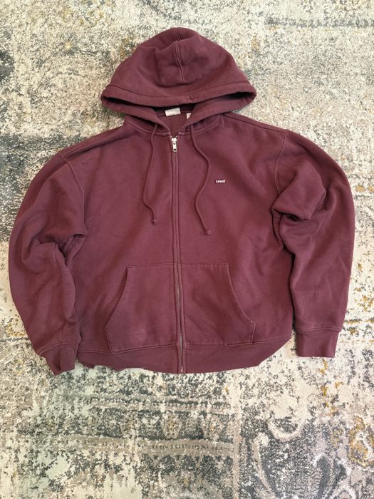 burgundowa bluza rozpinana levi’s rozmiar XS