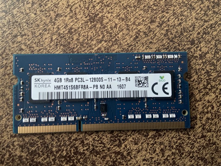 Оперативная память ноутбука DDR3 L 1.35V 4Gb