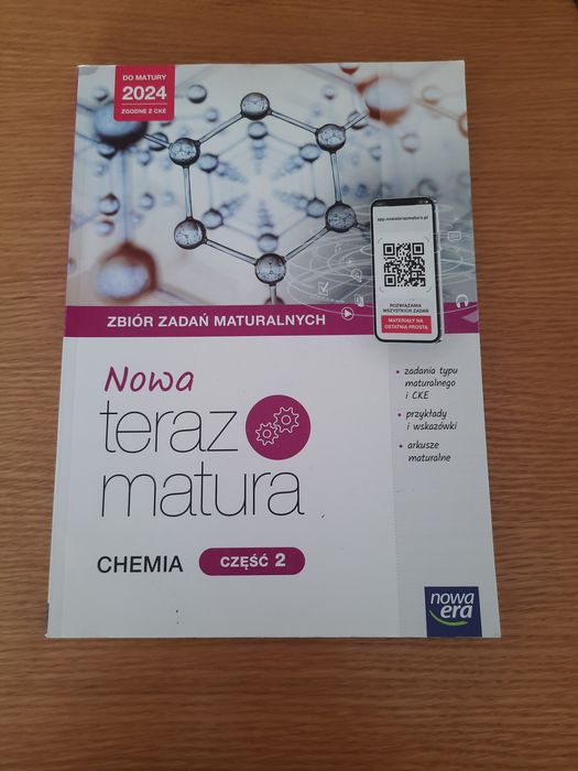 Zbiór zadań maturalnych + vademecum.  Chemia  nowa era . Jak nowe.