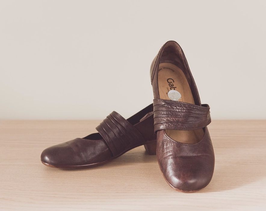 Gabor comfort easy walking buty damskie na niskim obcasie kolor brązow
